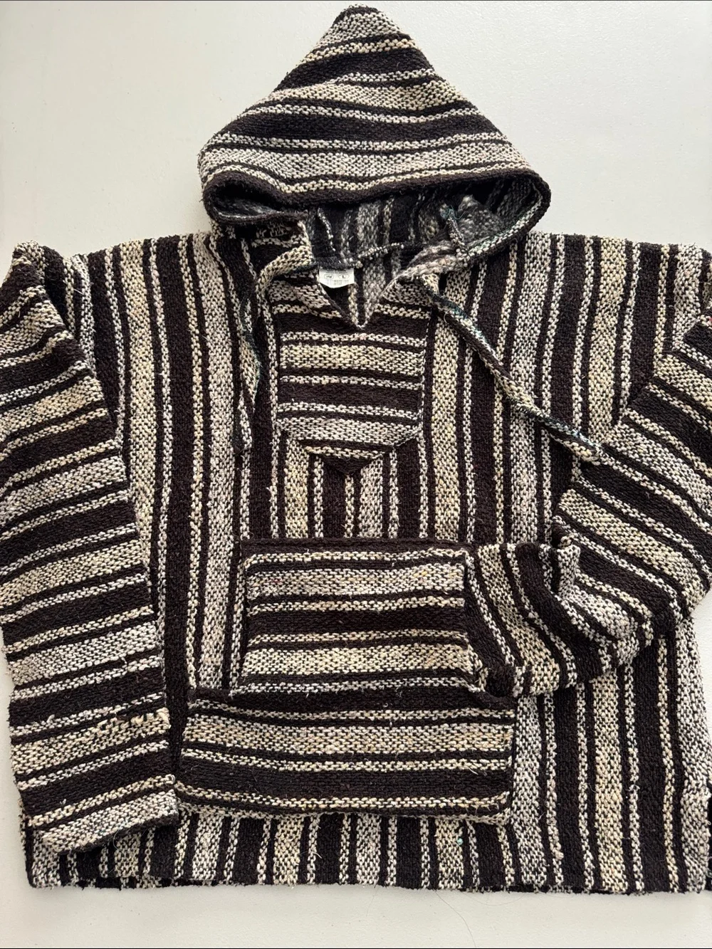 ✌🏼VEL MEX Striped Hooded Baja Sweater